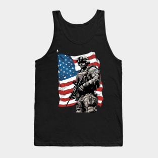 american soldier Tank Top